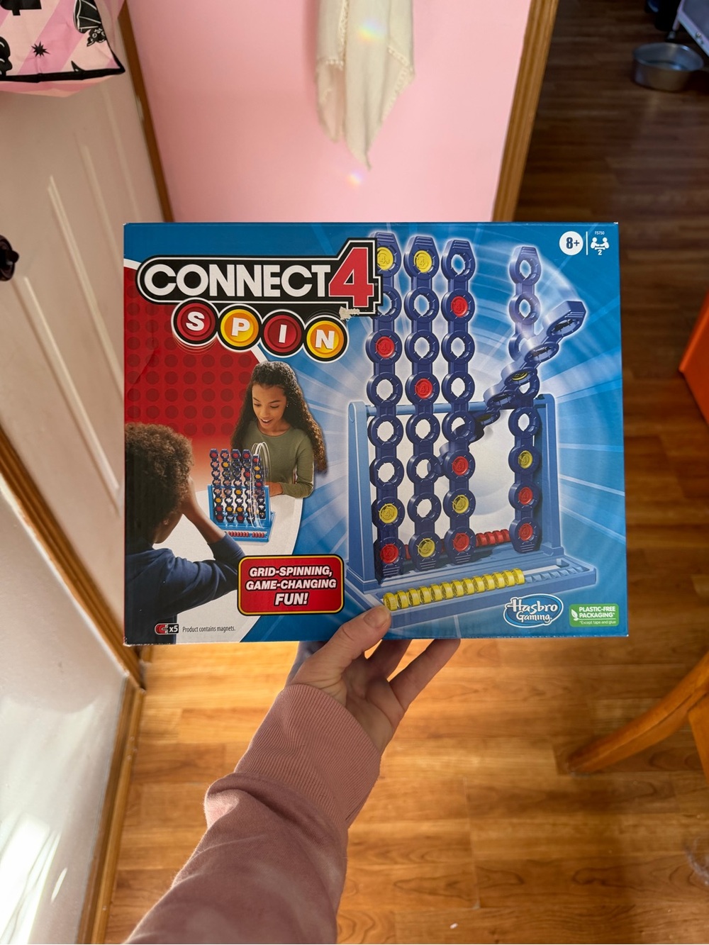 Hasbro Connect 4 Spin Game - Blue Frame with Red & Yellow Discs